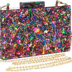 Evening Bag Purses for Women, Acrylic Handbags Clutch Shoulder Crossbody Bag Bri